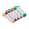 White-Green-Blue - Front - Bewley & Ritch Mens Probus Trainer Socks (Pack of 5)