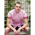 Pink - Pack Shot - Bewley & Ritch Mens Blanca Short-Sleeved Shirt