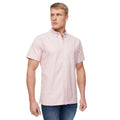 Light Pink - Front - Bewley & Ritch Mens Balton Oxford Short-Sleeved Shirt
