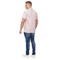 Light Pink - Back - Bewley & Ritch Mens Balton Oxford Short-Sleeved Shirt