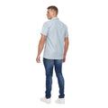 Light Blue - Back - Bewley & Ritch Mens Balton Oxford Short-Sleeved Shirt