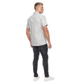 Light Grey - Back - Bewley & Ritch Mens Balton Oxford Short-Sleeved Shirt