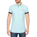 Mint - Front - Bewley & Ritch Mens Galand Oxford Short-Sleeved Shirt