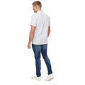 White-Navy - Back - Bewley & Ritch Mens Haltom Short-Sleeved Shirt