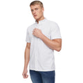 White-Navy - Side - Bewley & Ritch Mens Haltom Short-Sleeved Shirt