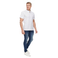 White-Navy - Pack Shot - Bewley & Ritch Mens Haltom Short-Sleeved Shirt