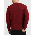 Burgundy - Back - Bewley & Ritch Mens Reeler Knitted Sweatshirt