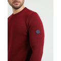 Burgundy - Side - Bewley & Ritch Mens Reeler Knitted Sweatshirt