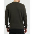 Khaki - Back - Bewley & Ritch Mens Reeler Knitted Sweatshirt