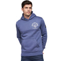 Mid Blue - Front - Duck and Cover Mens Lenmore Hoodie