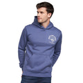 Mid Blue - Side - Duck and Cover Mens Lenmore Hoodie