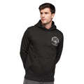 Black - Side - Duck and Cover Mens Lenmore Hoodie