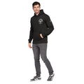 Black - Pack Shot - Duck and Cover Mens Lenmore Hoodie