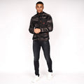 Black - Pack Shot - Crosshatch Mens Cramtowns Fleece Jacket