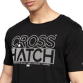 Black-White - Lifestyle - Crosshatch Mens Arnio T-Shirt (Pack of 2)