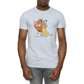 Heather Grey - Front - The Lion King Mens Classic Simba Timon & Pumba Heather T-Shirt