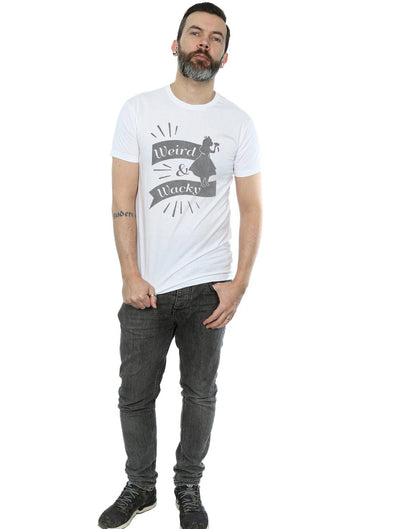 White - Lifestyle - Disney Mens Alice In Wonderland Weird And Wacky T-Shirt