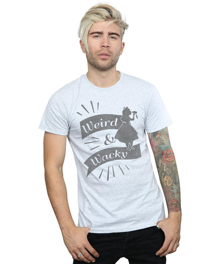 Sports Grey - Back - Disney Mens Alice In Wonderland Weird And Wacky T-Shirt
