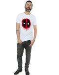 White - Lifestyle - Deadpool Mens Splat Face Cotton T-Shirt