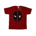 Brick Red - Front - Deadpool Mens Splat Face Cotton T-Shirt