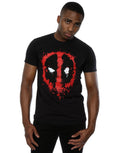 Black - Lifestyle - Deadpool Mens Splat Face Cotton T-Shirt