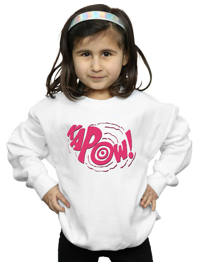 White - Back - DC Comics Girls Batman TV Series Kapow Sweatshirt
