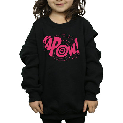 Black - Side - DC Comics Girls Batman TV Series Kapow Sweatshirt