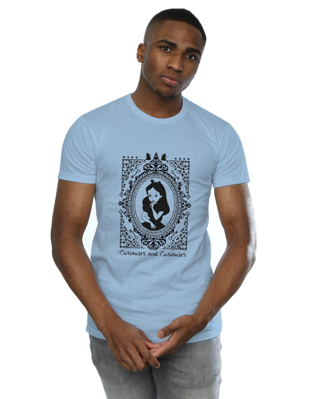 Baby Blue - Front - Disney Mens Alice In Wonderland Frame T-Shirt