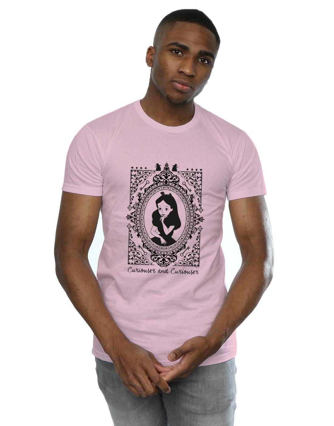 Baby Pink - Back - Disney Mens Alice In Wonderland Frame T-Shirt