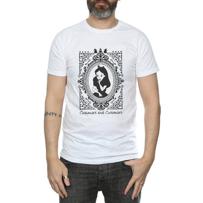 White - Side - Disney Mens Alice In Wonderland Frame T-Shirt