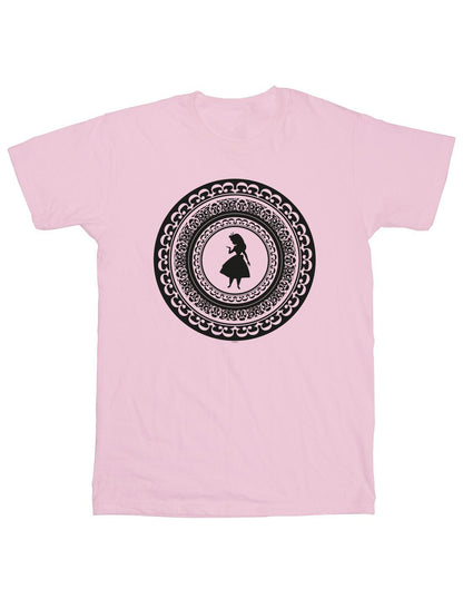 Baby Pink - Front - Disney Mens Alice In Wonderland Circle T-Shirt