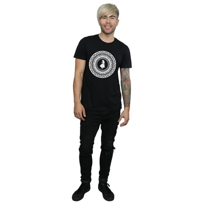 Black - Lifestyle - Disney Mens Alice In Wonderland Circle T-Shirt