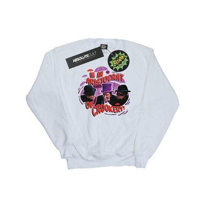 White - Front - DC Comics Girls Batman TV Series The Penguin Aristocrat Sweatshirt
