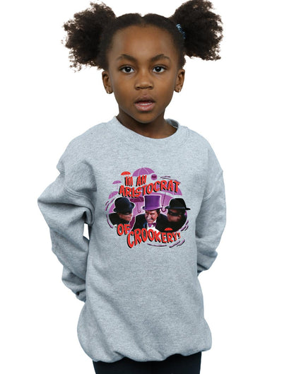 Sports Grey - Back - DC Comics Girls Batman TV Series The Penguin Aristocrat Sweatshirt