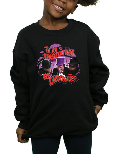 Black - Side - DC Comics Girls Batman TV Series The Penguin Aristocrat Sweatshirt