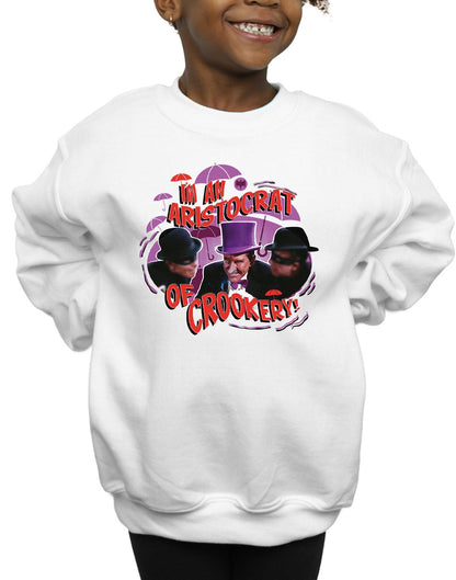 White - Side - DC Comics Girls Batman TV Series The Penguin Aristocrat Sweatshirt