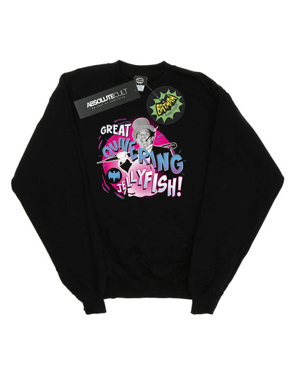Black - Front - DC Comics Girls Batman TV Series The Penguin Jellyfish Sweatshirt