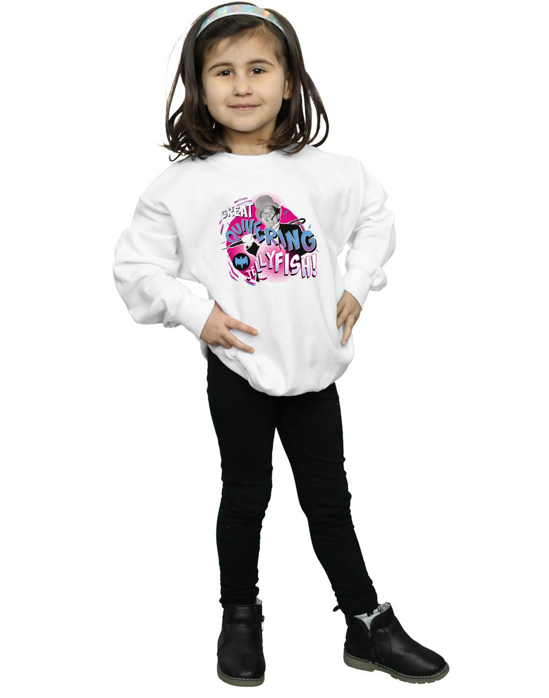 White - Lifestyle - DC Comics Girls Batman TV Series The Penguin Jellyfish Sweatshirt