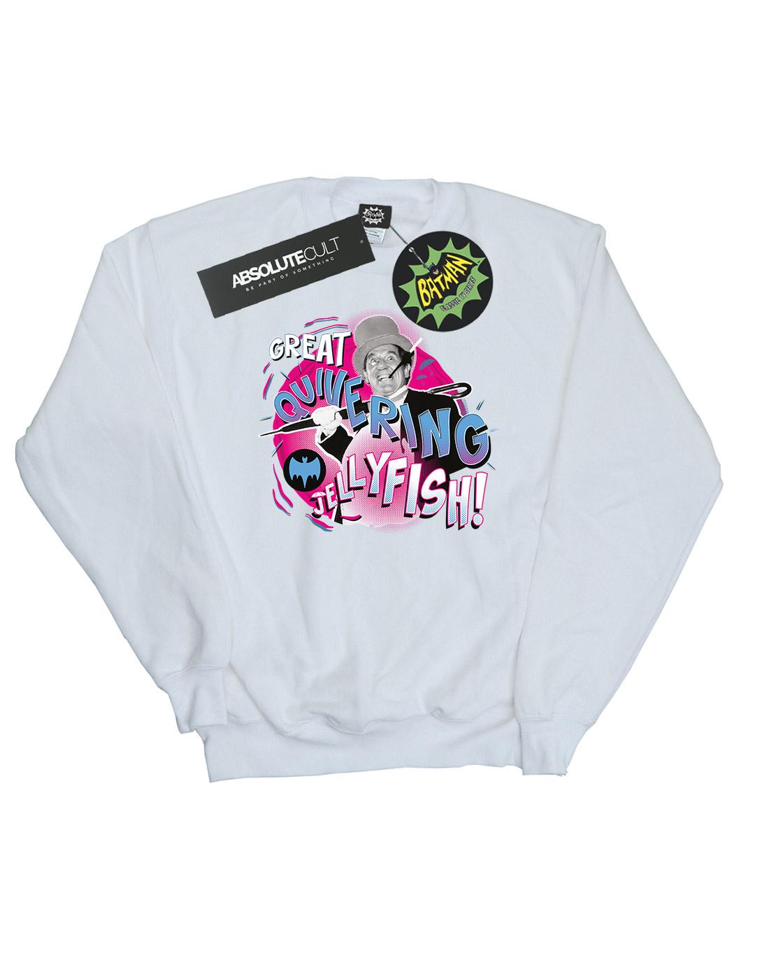 White - Front - DC Comics Girls Batman TV Series The Penguin Jellyfish Sweatshirt