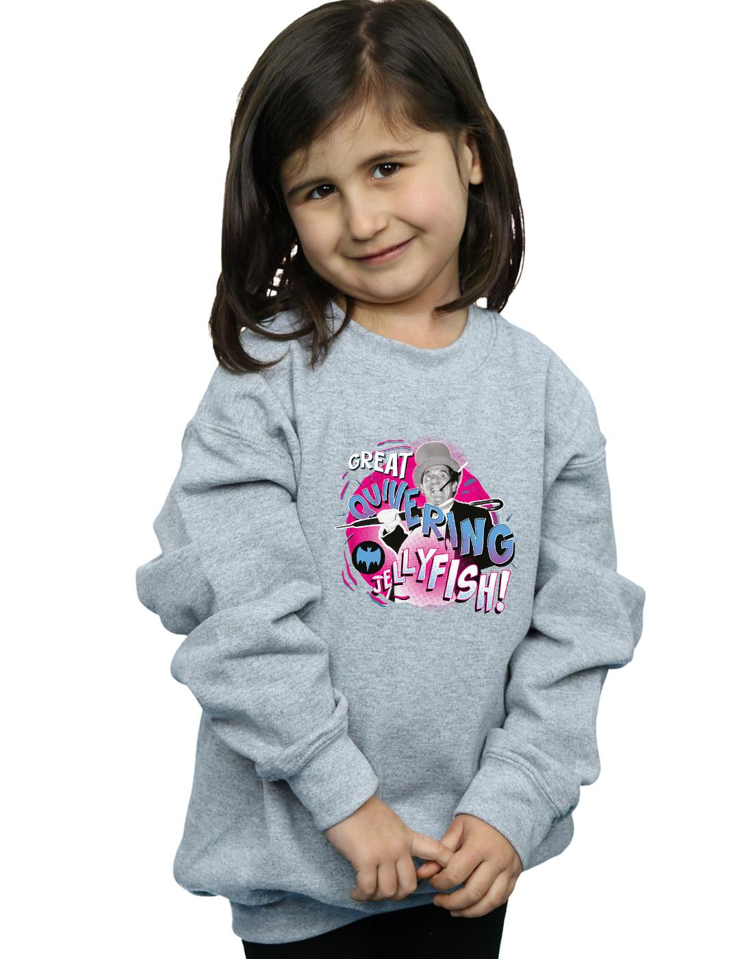 Sports Grey - Back - DC Comics Girls Batman TV Series The Penguin Jellyfish Sweatshirt