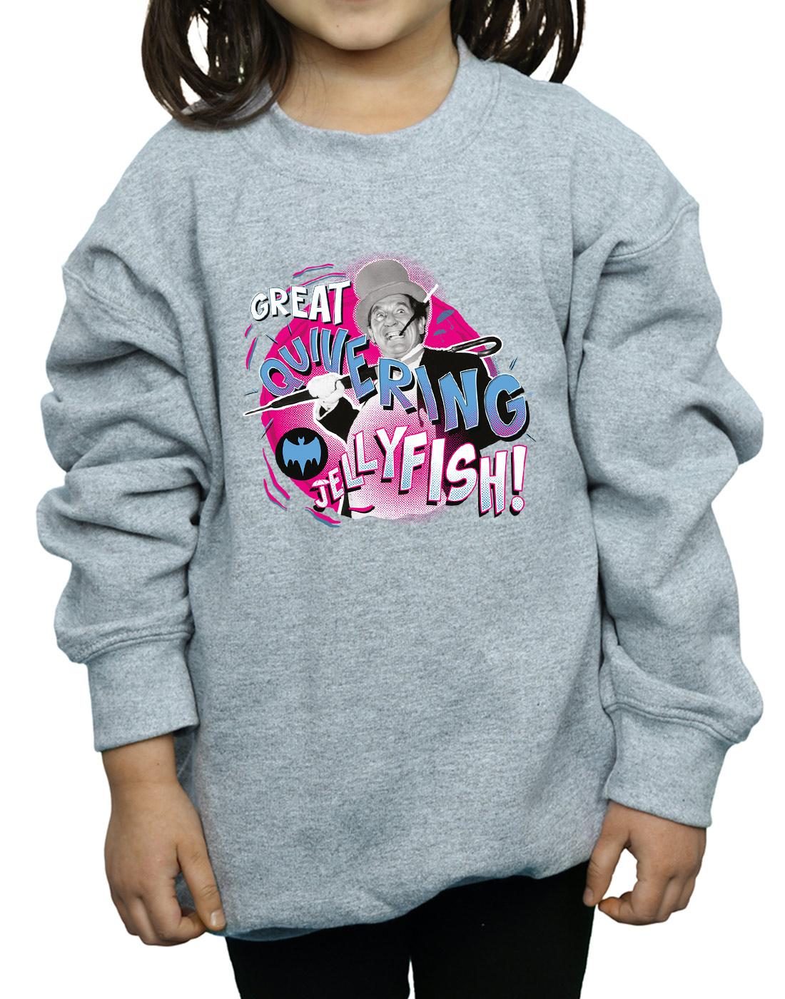 Sports Grey - Side - DC Comics Girls Batman TV Series The Penguin Jellyfish Sweatshirt