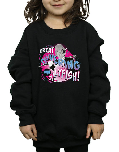 Black - Side - DC Comics Girls Batman TV Series The Penguin Jellyfish Sweatshirt