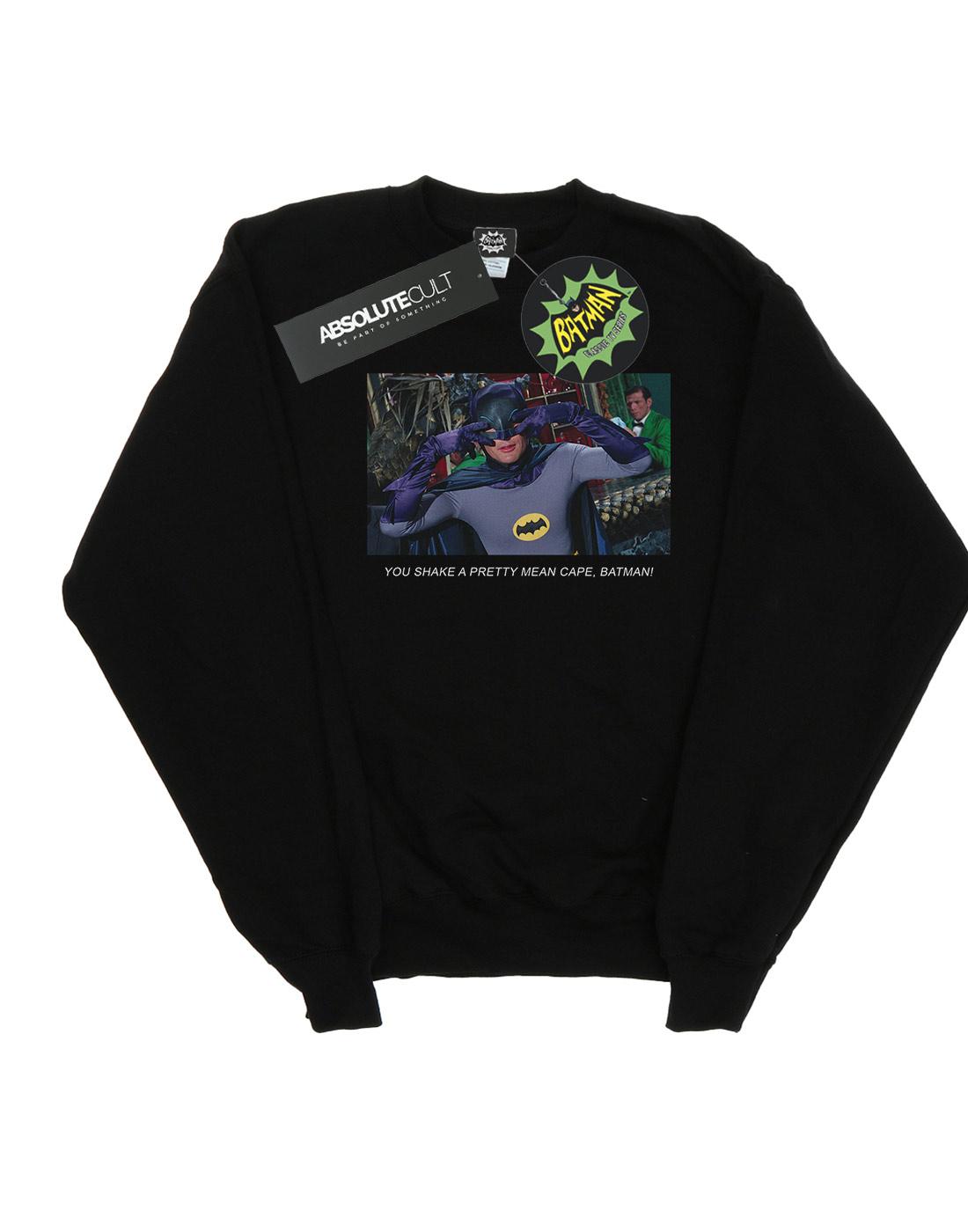 Black - Front - DC Comics Boys Batman TV Series Mean Cape Sweatshirt