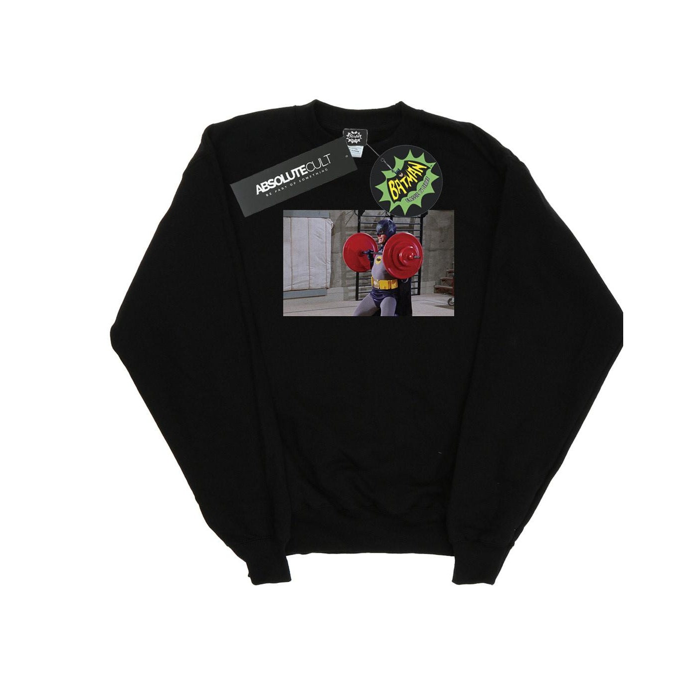 Black - Front - DC Comics Boys Batman TV Series Bat Gains Sweatshirt