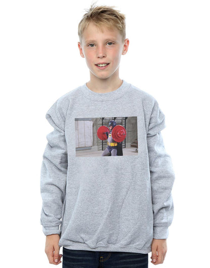 Sports Grey - Back - DC Comics Boys Batman TV Series Bat Gains Sweatshirt