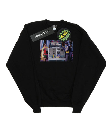 Black - Front - DC Comics Boys Batman TV Series Batcomputer Sweatshirt
