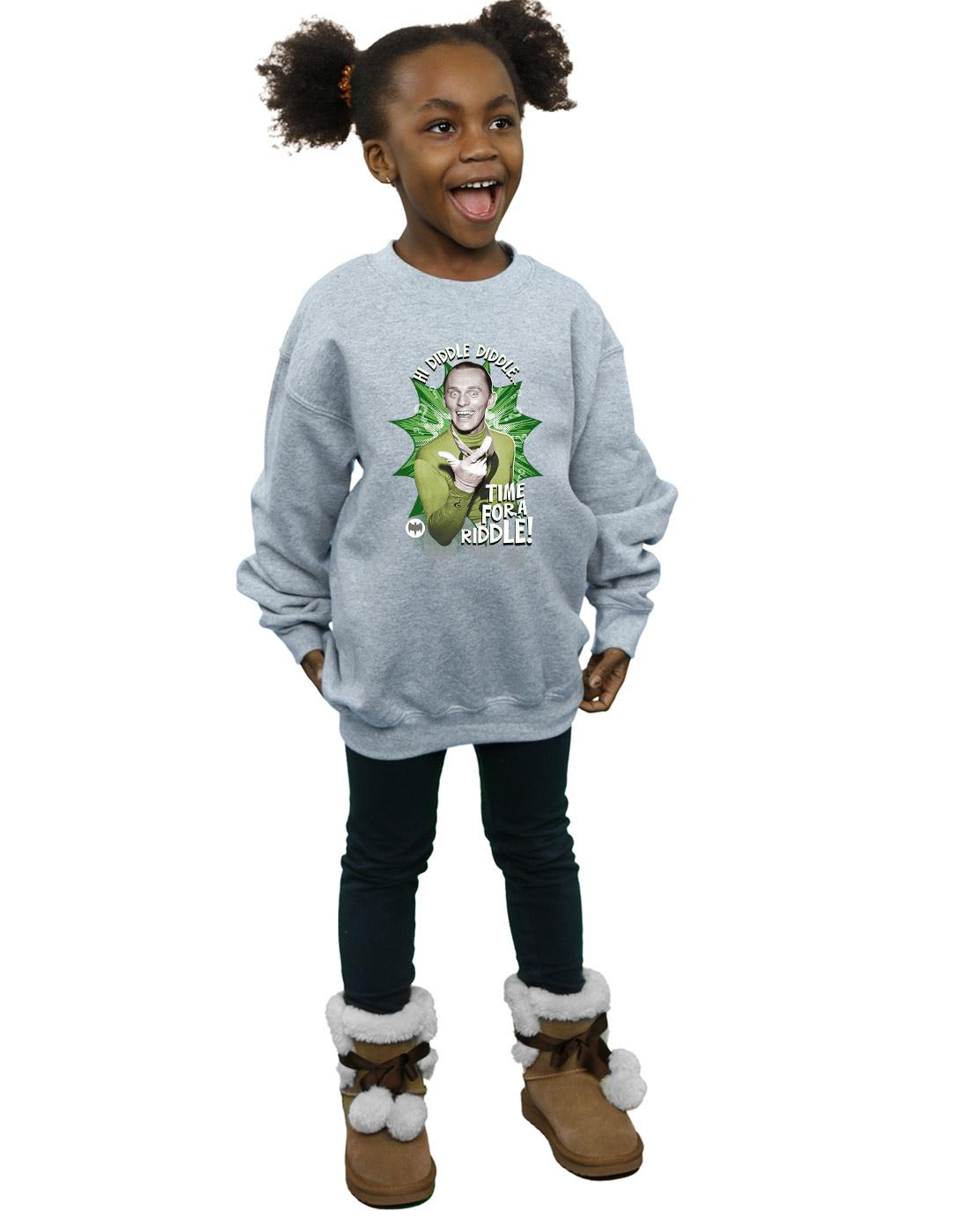 Sports Grey - Lifestyle - DC Comics Girls Batman TV Series The Riddler Time for a Riddle Sweatshirt