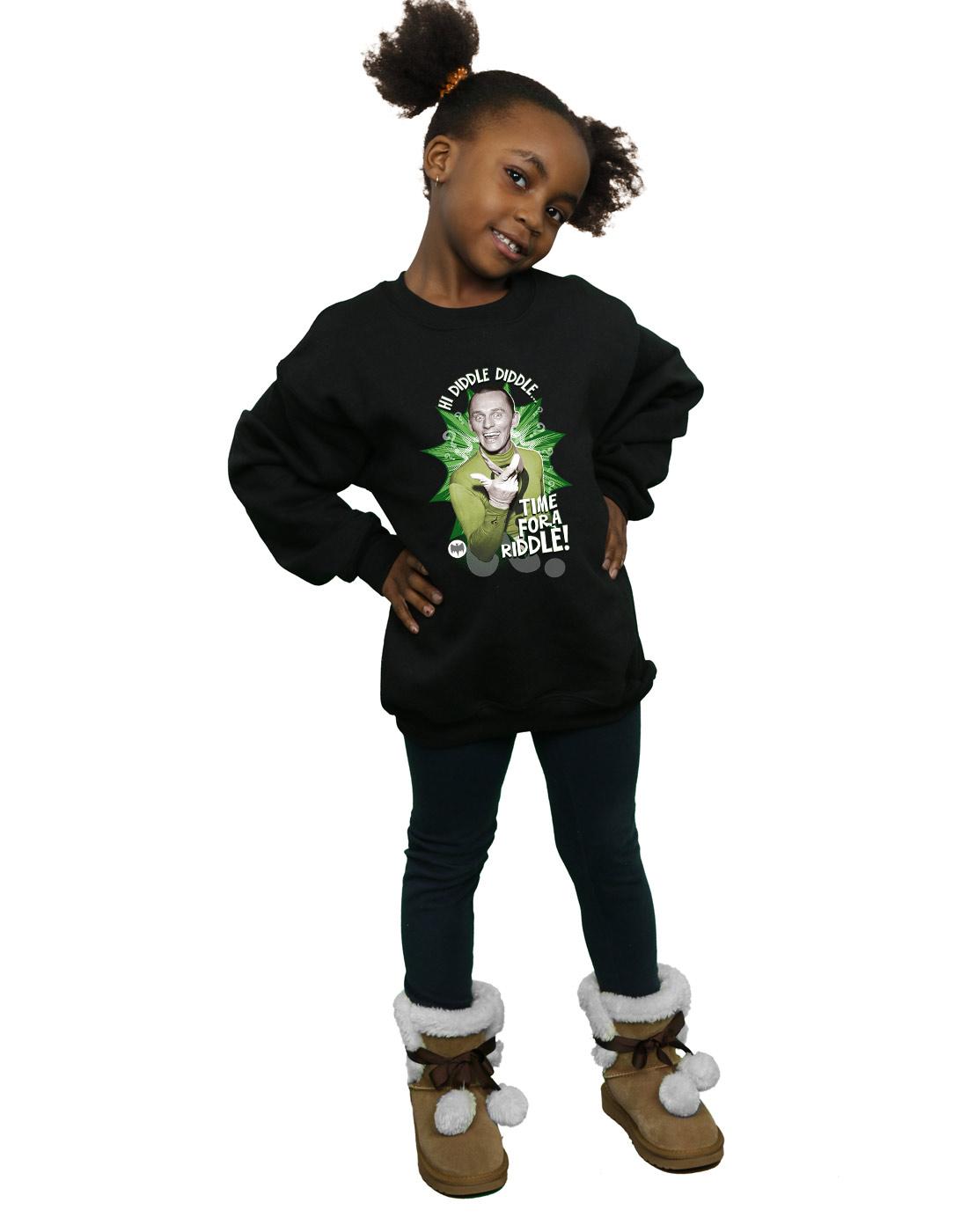 Black - Lifestyle - DC Comics Girls Batman TV Series The Riddler Time for a Riddle Sweatshirt