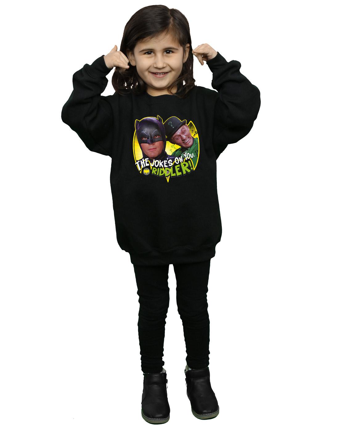 Black - Lifestyle - DC Comics Girls Batman TV Series The Riddler Joke Sweatshirt