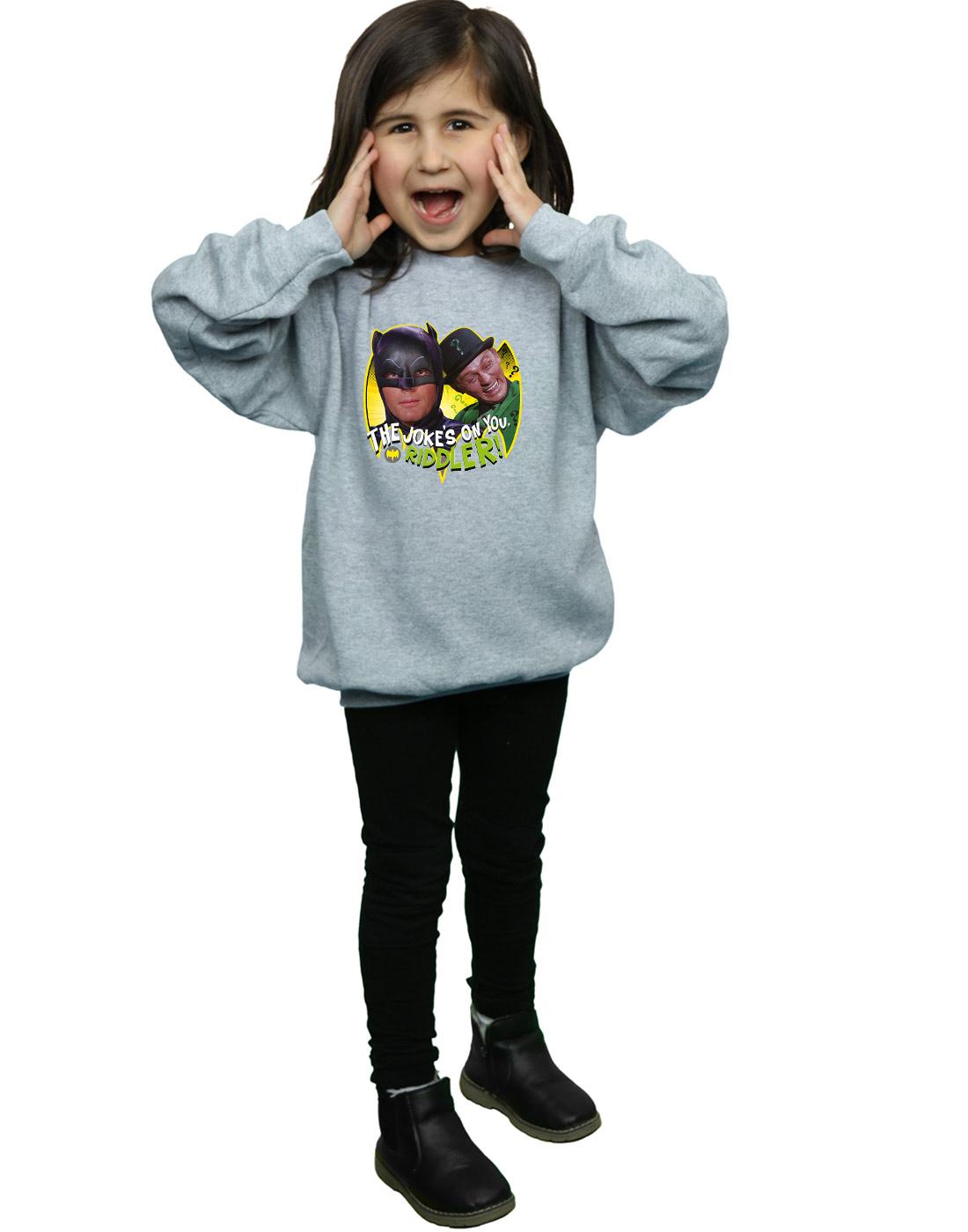 Sports Grey - Lifestyle - DC Comics Girls Batman TV Series The Riddler Joke Sweatshirt